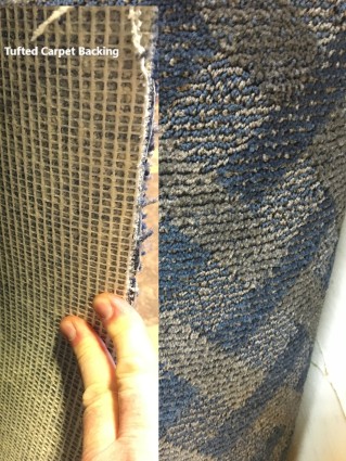 Тафтинговая ковровая подложка и ворс